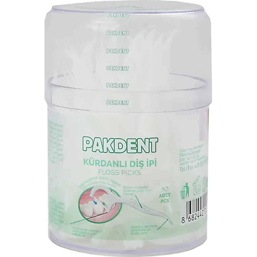 Pakdent 50'li Kürdanlı Diş İpi