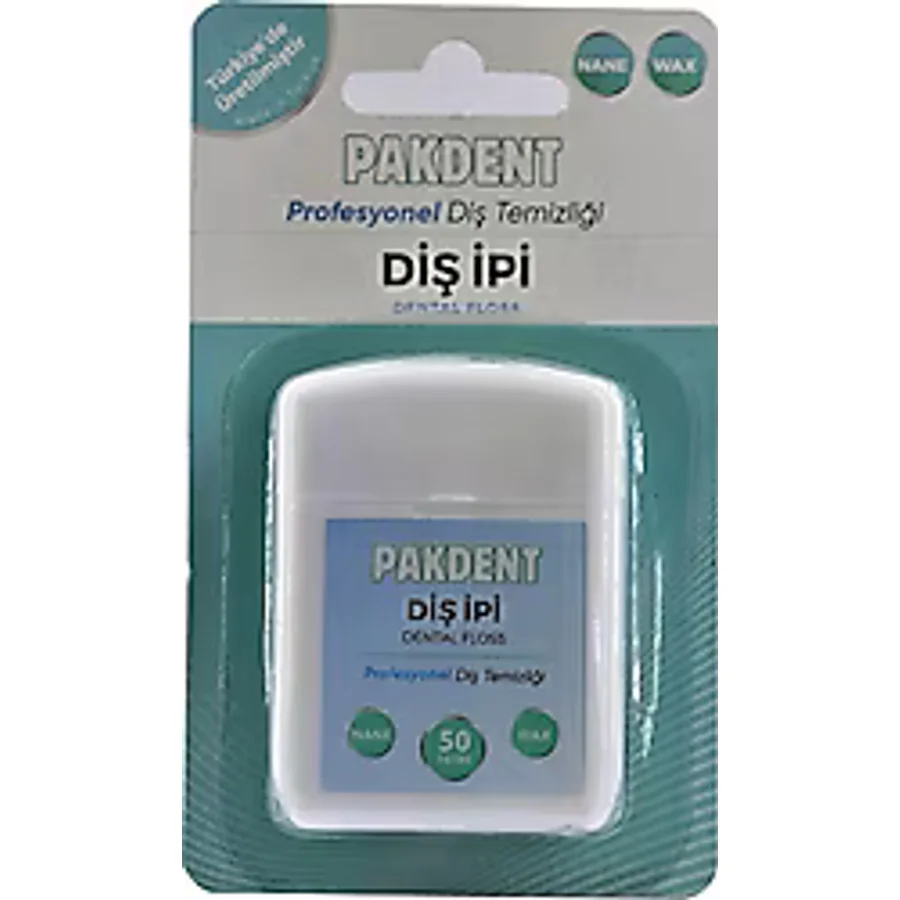 Pakdent Profesyonel Naneli 50 m Diş İpi