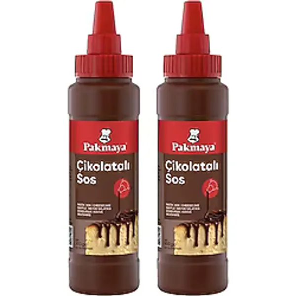 Pakmaya Sıvı Tatlı-Pasta-Dondurma Sosu 300 Ml Çikolatalı 2 Li