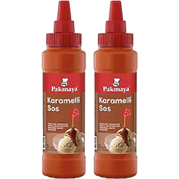 Pakmaya Sıvı Tatlı-Pasta-Dondurma Sosu 300 Ml Karamelli 2 Li