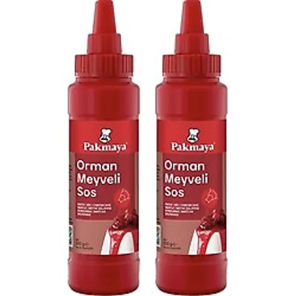 Pakmaya Sıvı Tatlı-Pasta-Dondurma Sosu 300 Ml Orman Meyveli 2 Li