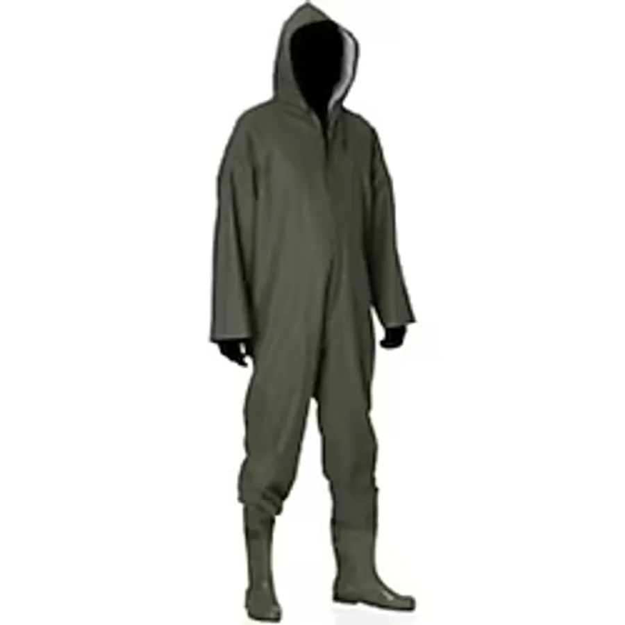 Palalı Pvc Boy Tulum Çizme - 43 - Yeşil