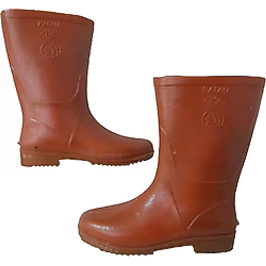 Palalı Unisex Açık Kahve Siyah-Taban Uzun Yağmur Çizmesi - 42 - Açık Kahverengi