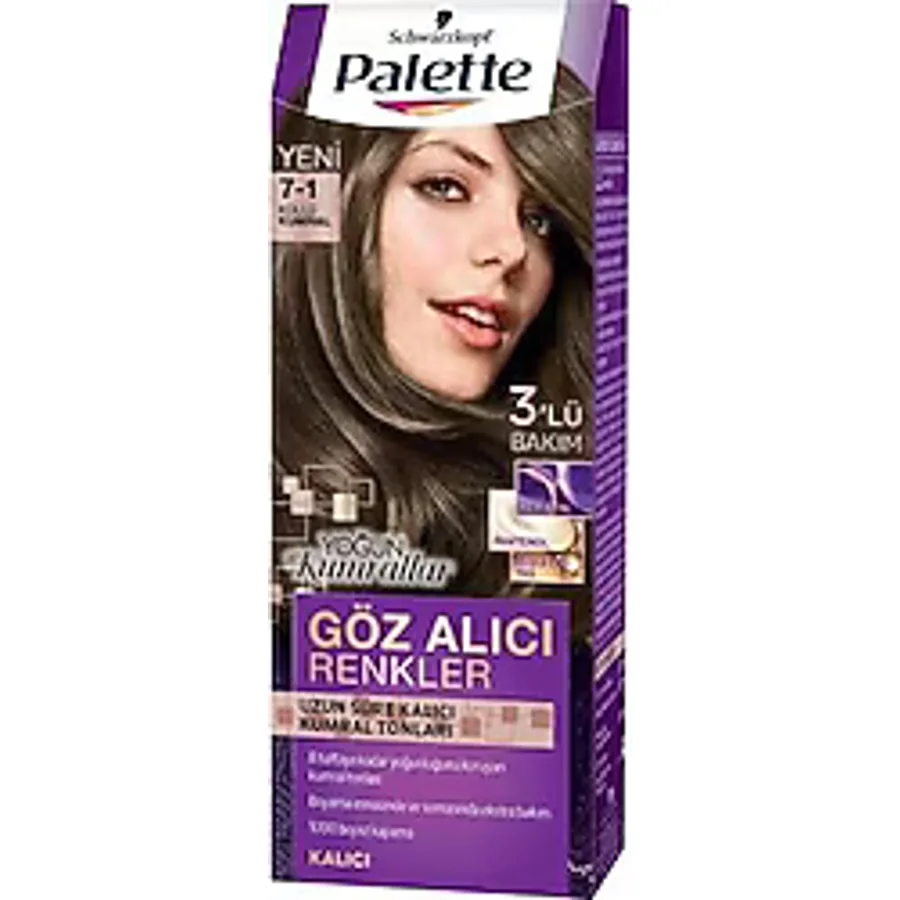 Palette Göz Alıcı Renkler 7.1 Küllü Kumral Saç Boyası
