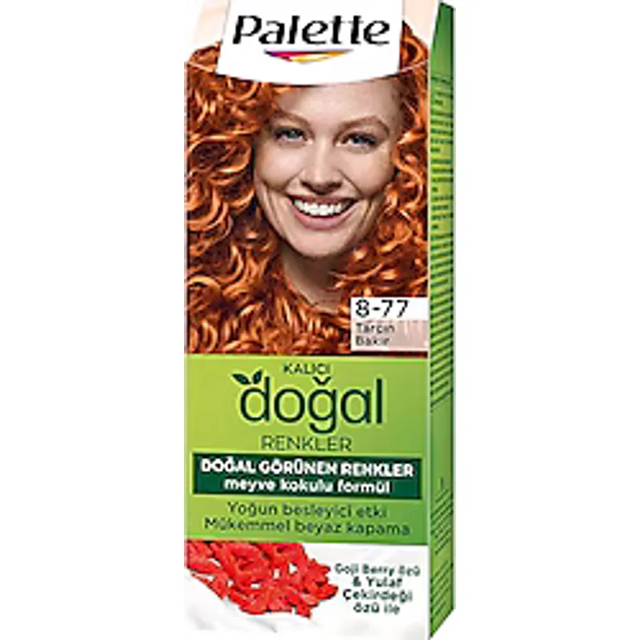 Palette Kalıcı Doğal Renkler 8.77 Tarçın Bakır Saç Boyası