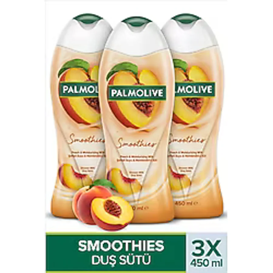 Palmolive Smoothies Şeftali 450 ml 3 Adet Duş Jeli