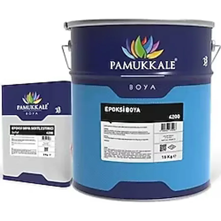 Pamukkale 4200 Epoksi Boya 15 Kg+3 kg Ral 3001 Sinyal Kırmızı