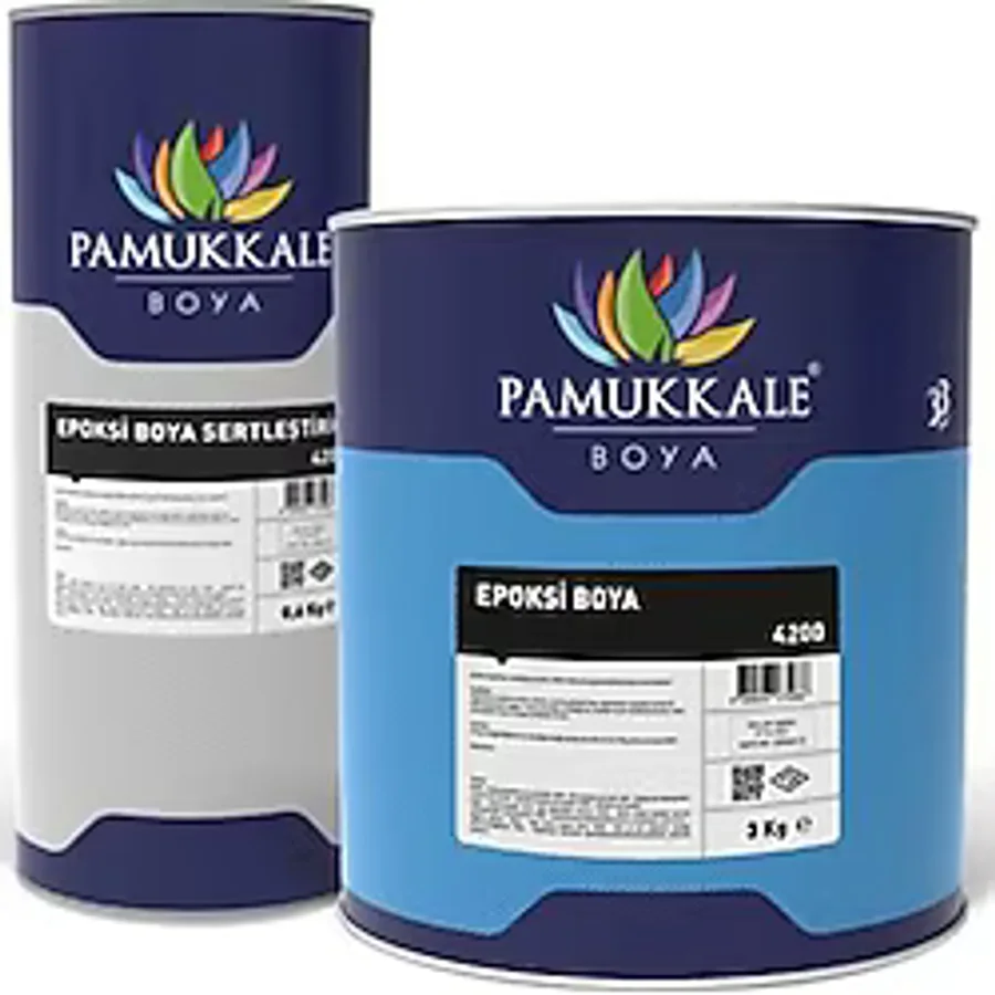 Pamukkale 4200 Epoksi Boya 3 Kg+0.6 Kg Beyaz