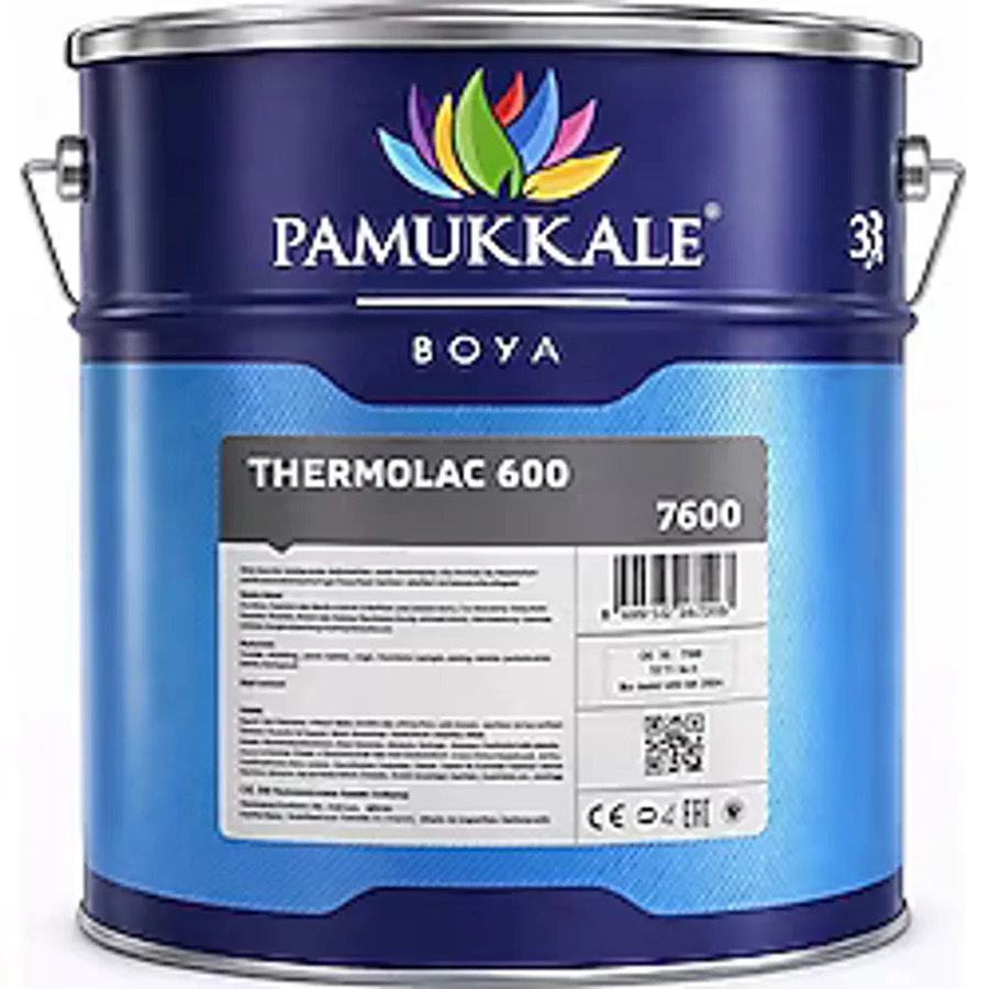 Pamukkale 600 Derece Isıya Dayanıklı Boya 15 kg Metalik Gri