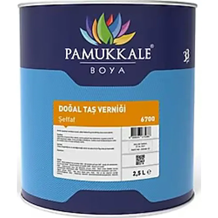 Pamukkale Solvent Bazlı Şeffaf 15 lt Doğal Taş Verniği