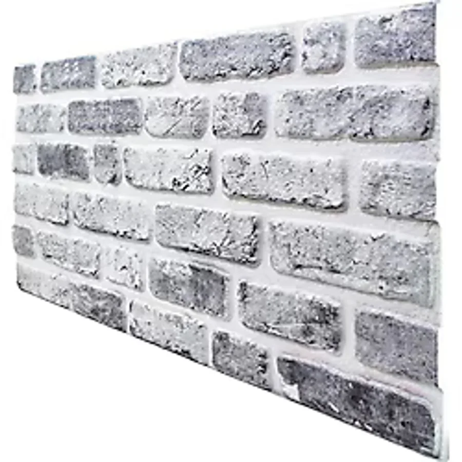 Pan Dekor 5 Adet (2,5m2) x Tuğla Desenli 3 Boyutlu Renkli Strafor Köpük Duvar Kaplama Paneli (BR-568)
