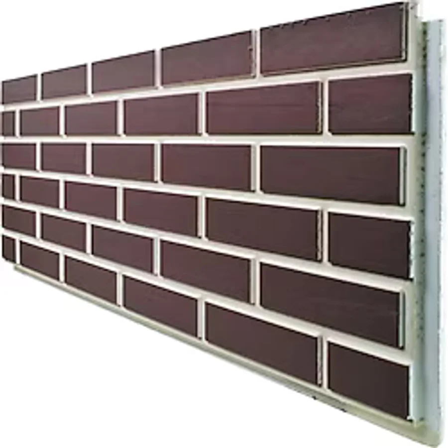 Pan Dekor 5 Adet (3m2) x Tuğla Strafor Dış Cephe Duvar Paneli (DCT-511) - 120 x 50 - Bordo - Tekli