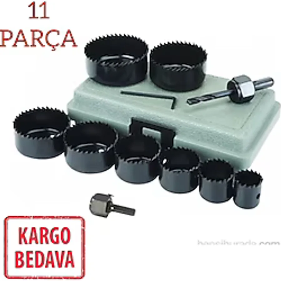 PANÇ SET 11 PARÇA AHŞAP buat KARTONPİYER ALÇIPAN PANÇ SETİ