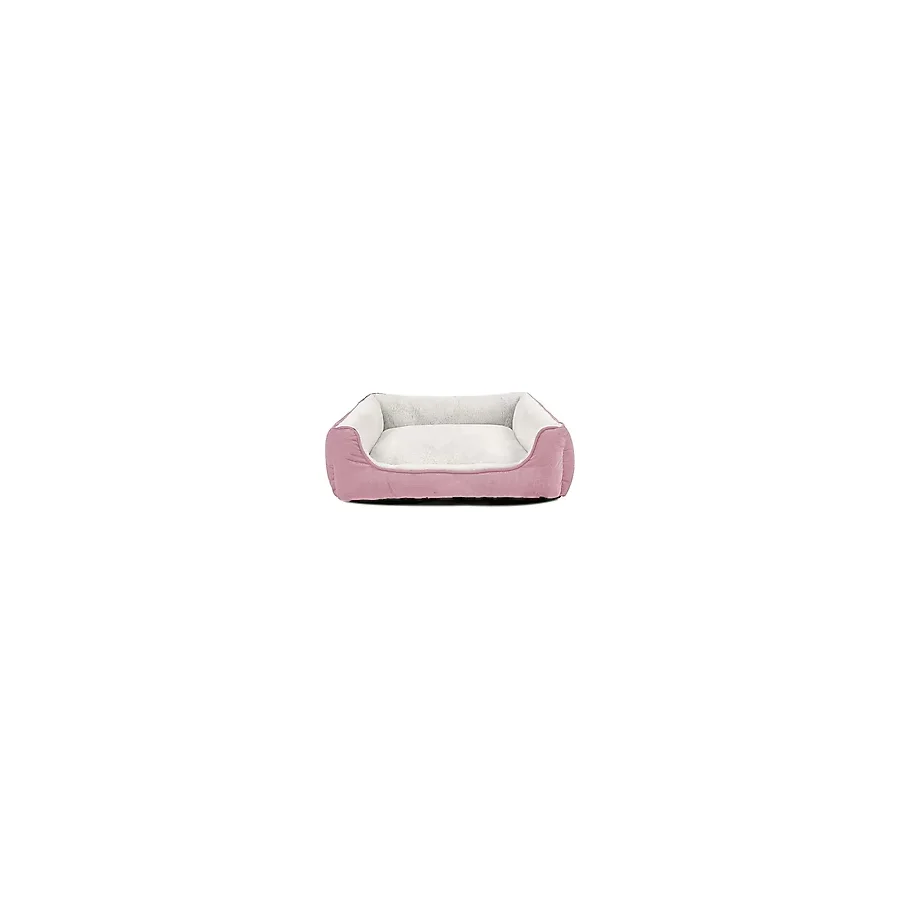 Pandagroup Peluş Köpek Yatağı-Silinebilir -Yıkanabilir-Küçük Irk-Pofuduk Peluş/süet Minder - Pembe