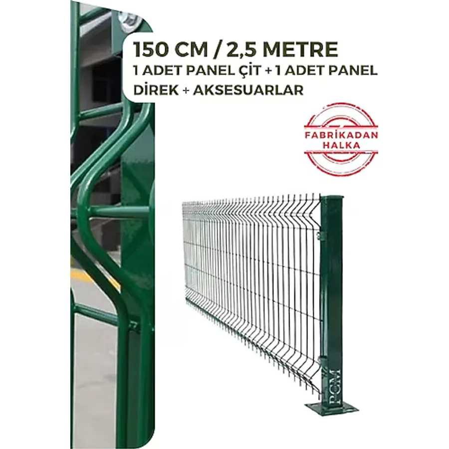 Panel Çit Market Pcm 150 x 250 cm Panel Çit Takım