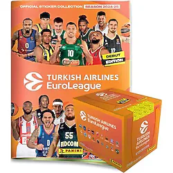 Panini 2024-25 Turkish Airlines EuroLeague Panini Official Sticker Collection - Promo Pack Panini