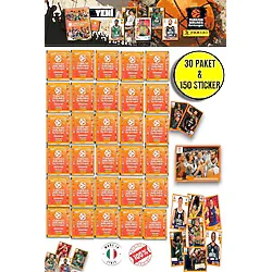 Panini 2024-25 Turkish Airlines Euroleague Sticker 30 Paket (150 Adet Sticker)