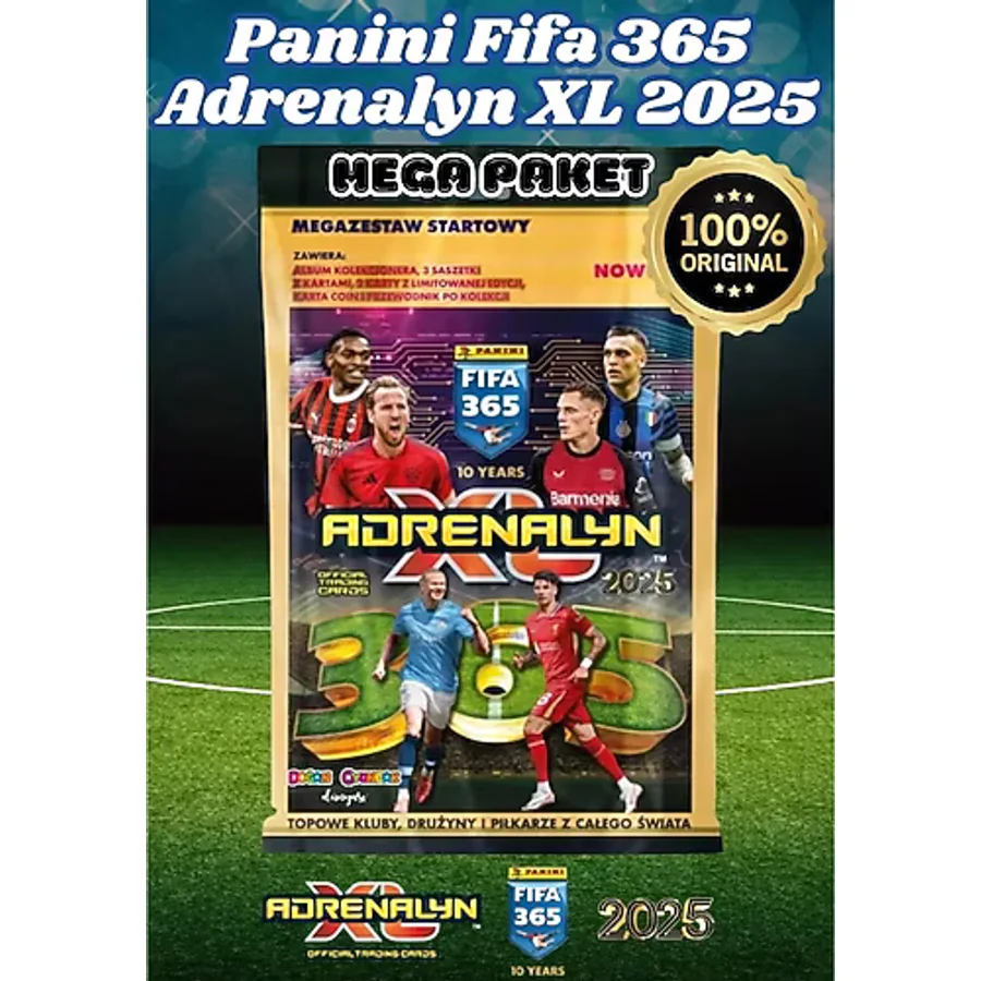 Panini FIFA 365 Adrenalyn XL 2025 Mega Başlangıç Paketi - Futbolcu Kartları - Trading Oyuncu Kartı