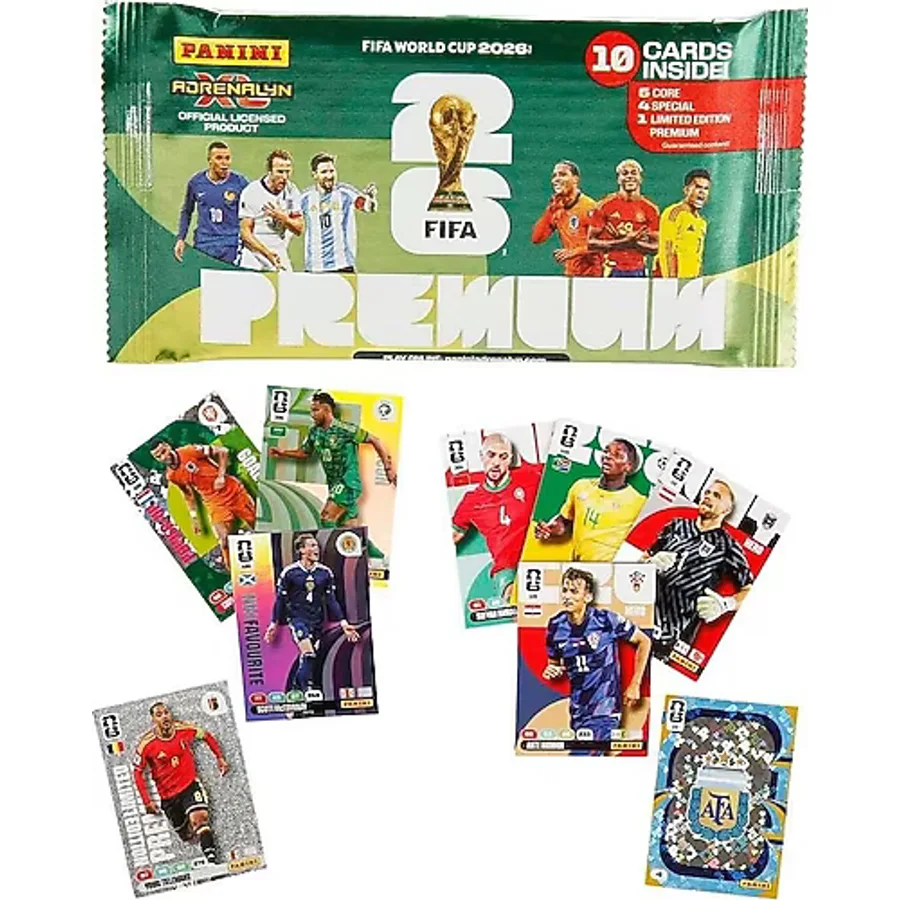 Panini FIFA World Cup 2026 Adrenalyn XL Premium Trading Card 10'lu Paket