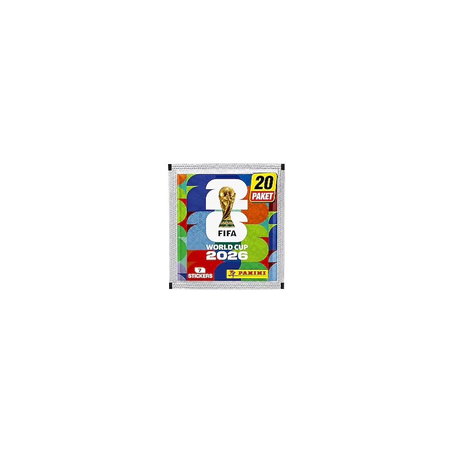 Panini FIFA World Cup 2026 Sticker Paketi 20'li Paket Toplam 140 Sticker Resmi Lisanslı