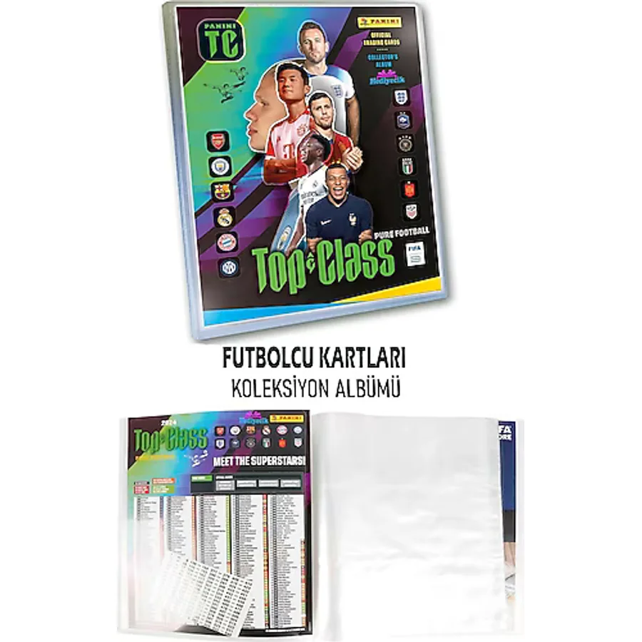 Panini Futbolcu Kartları Koleksiyon Oyun Kartı Albümü 270 Kartlık