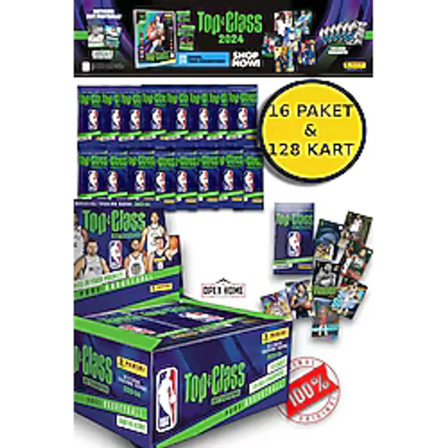 Panini Nba Top Class 2024 Koleksiyonluk Basketbolcu Kartları + 16 Paket 128 Adet Kart
