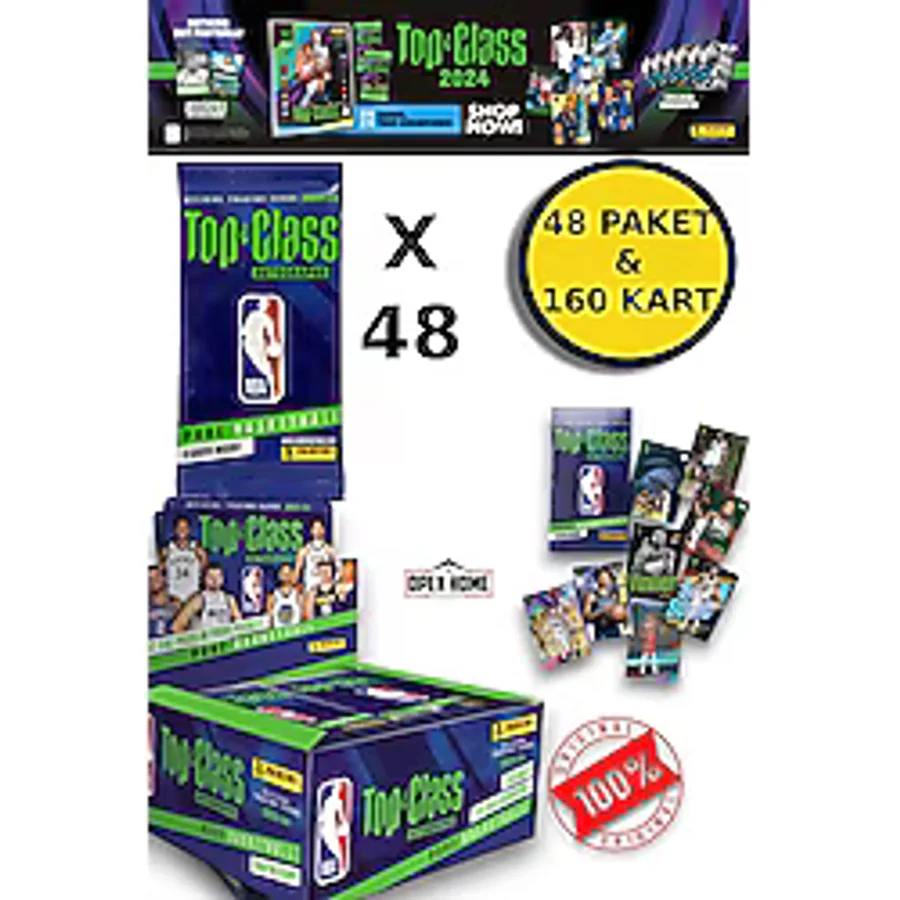 Panini Nba Top Class 2024 Koleksiyonluk Basketbolcu Kartları + 48 Paket (384 Adet Kart)
