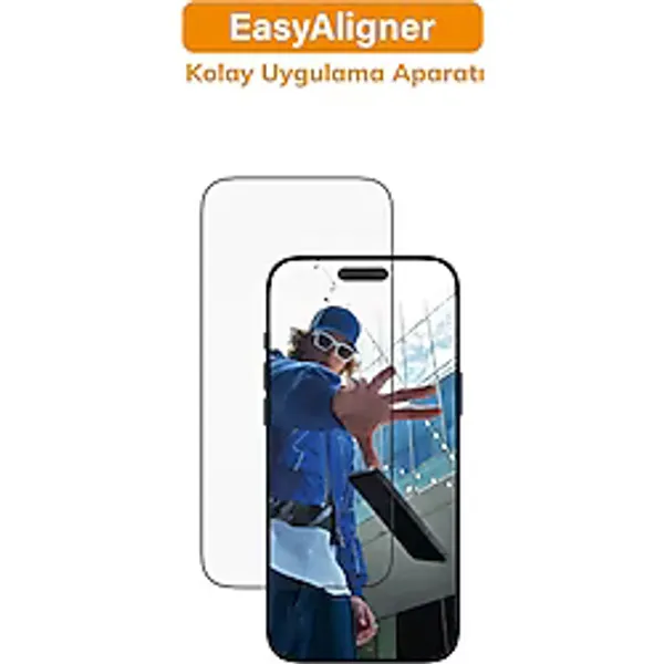 PanzerGlass iPhone 17 Pro Max Ekran Koruyucu Ultra-Geniş EasyAligner ile