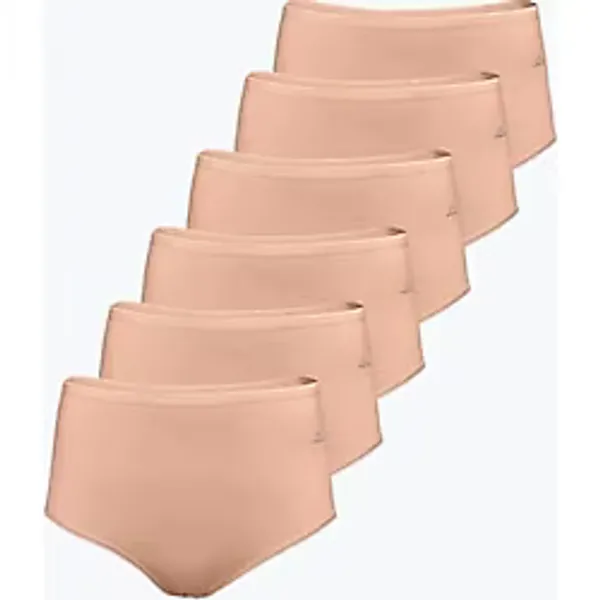 Papatya Kadın Modal Yüksek Bel Slip Külot 6'lı Paket Ten L Beden