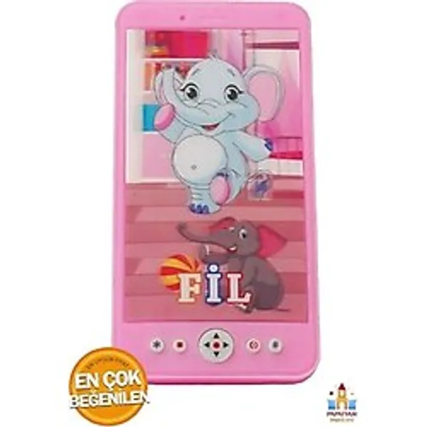 Papatyampartievi Pembe Fil Figürlü Sesli Telefon Oyuncak - Çocuklar İçin Eğlenceli Ve Öğretici Telefon Oyuncağı