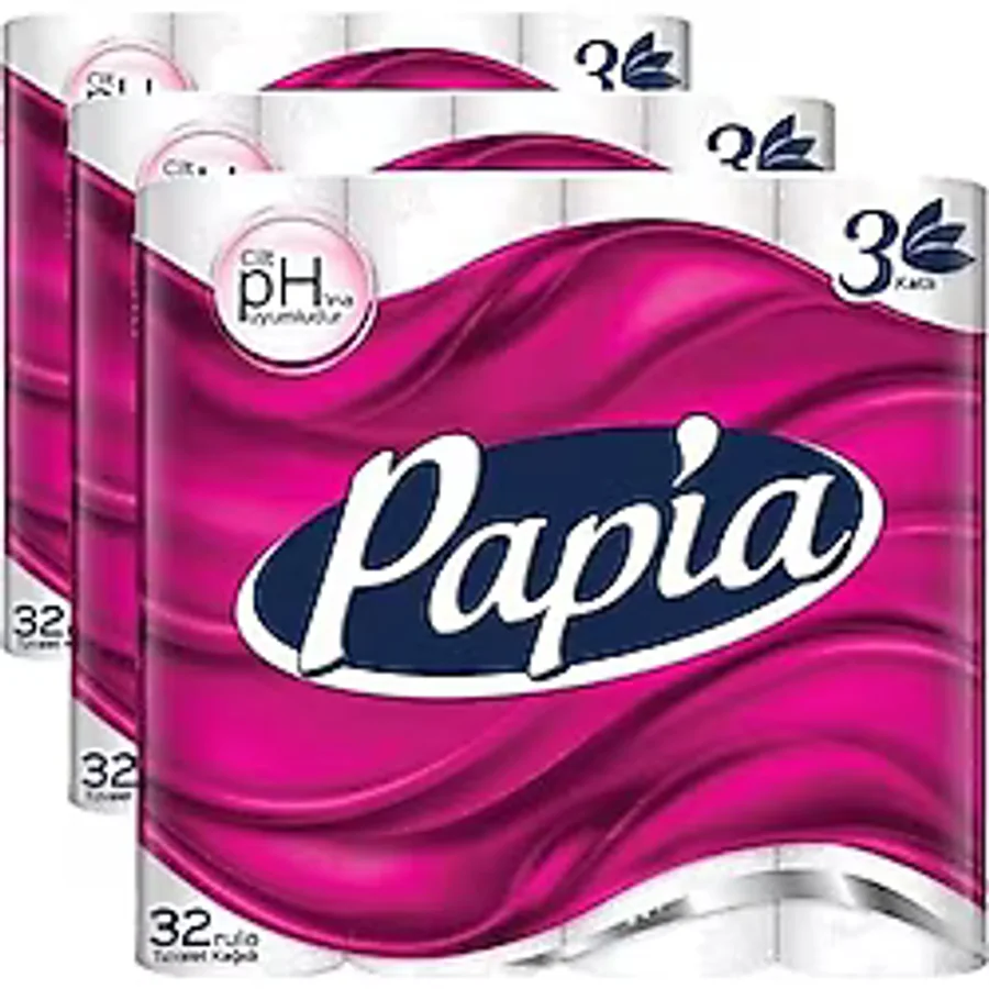 Papia 3 Adet Papia Tuvalet Kağıdı 32'Li 3 Katlı