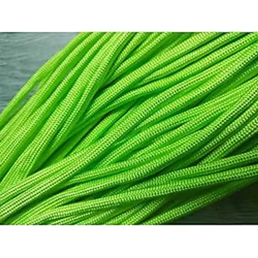 Paracord 550 Type Iıı 4mm 7 Strand 5 Metre Kaliteli Paraşüt Ipi neon yeşil Tek Ebat