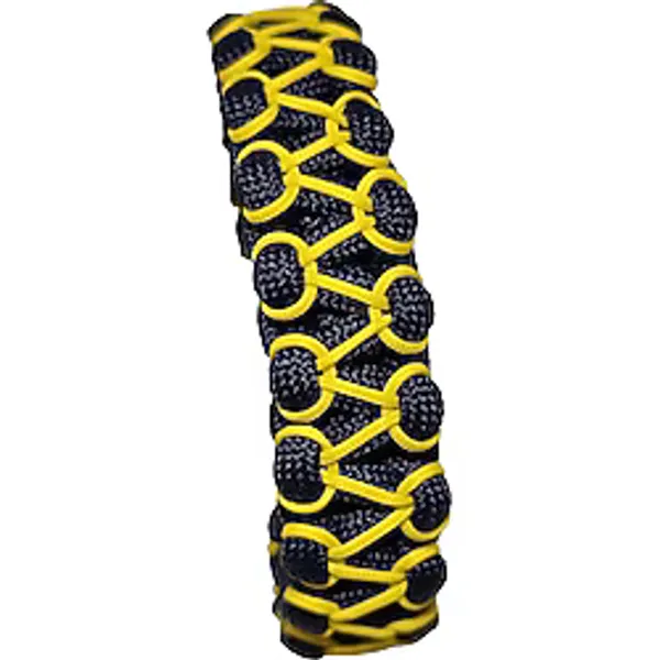 Paracord Mağazası Paracord Bileklik Lacivert Sarı, Snake Model, Unisex, Dayanıklı El Örgüsü