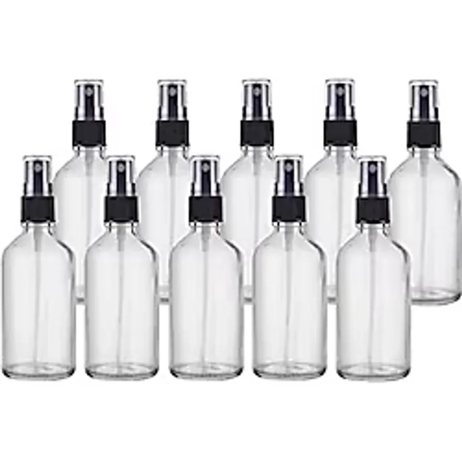 Paradise 10 Adet 50 Ml Cam Yeniden Doldurulabilir Sprey Kolonya Boş Parfüm Şişesi