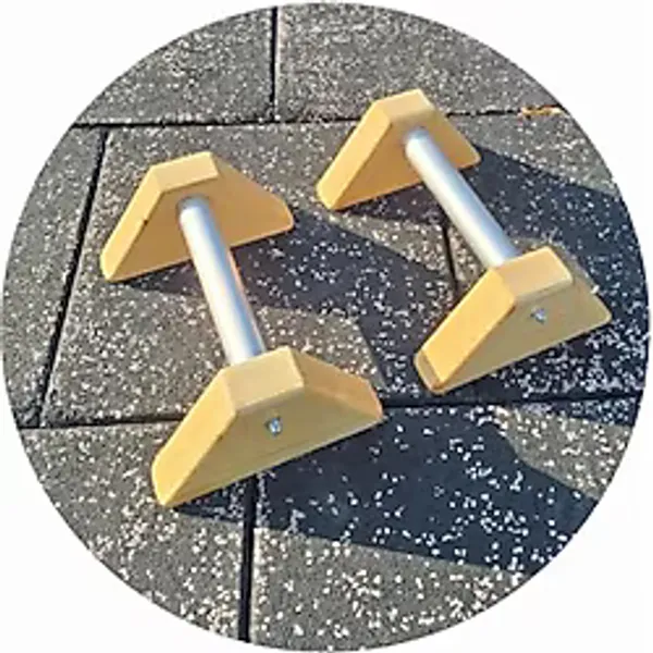 paralette, şınav barı, push up ekipmanı, ahşap spor ekipmanı (ahşap, 20x30x10)
