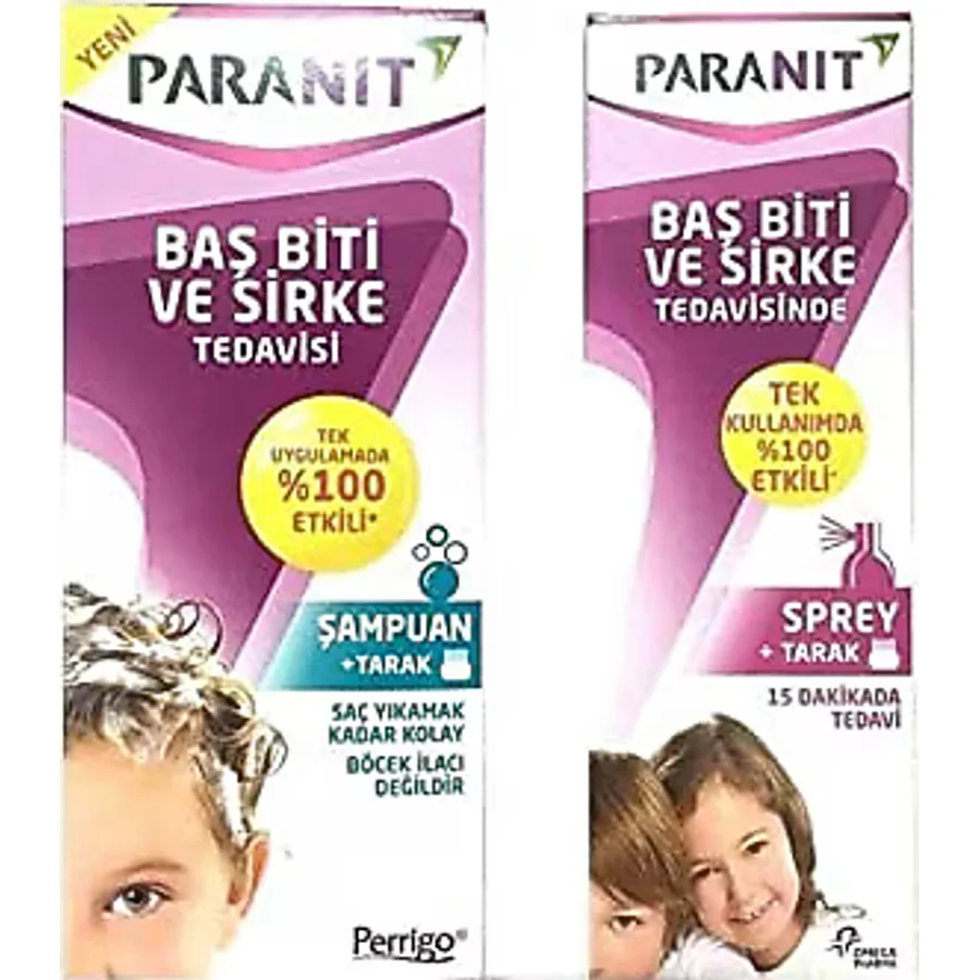 Paranit Bit Şampuan 100 ml+ Baş Sprey 100 ml Tedavi Seti