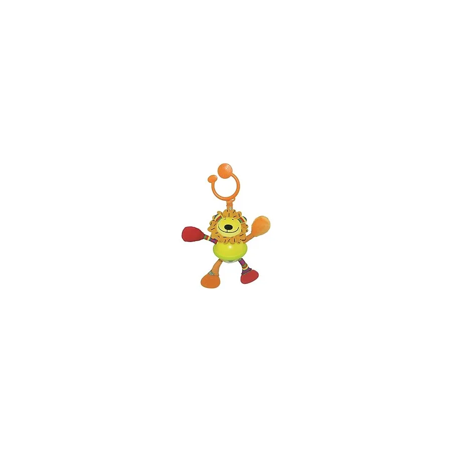 paraply Biba Toys çıngırak ve Dişlikli Aslan Puset Oyuncağı Kız Erkek Çocuk Oyuncak Eğitici Oyuncaklar - Çok Renkli