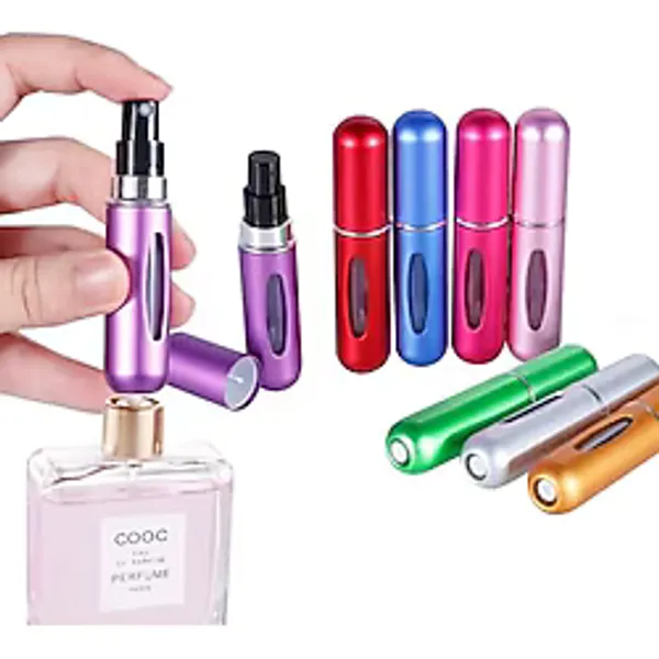 Parcbeny 14515 Pratik Doldurulabilir Mini Cep Parfüm Şişesi, şık ve kompakt tasarımıyla günlük kullanım için ideal bir aksesuardır.(5ML)