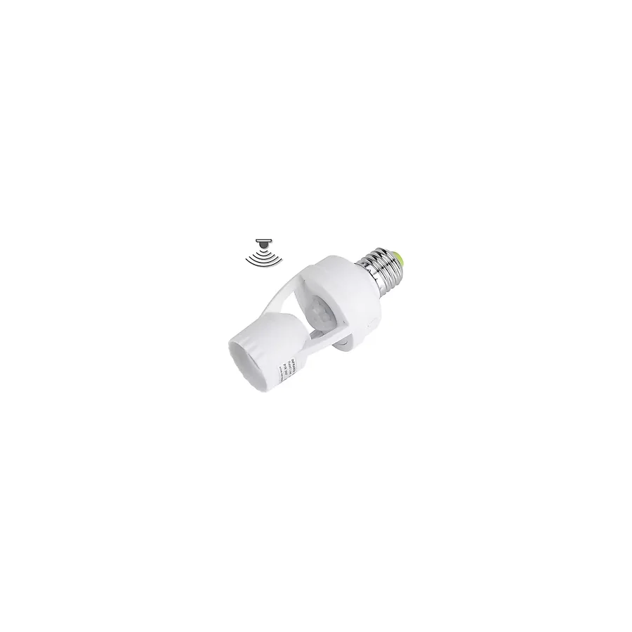 Parcbeny 24272 360° PIR Hareket Sensörlü E27 Lamba Duy Uyumlu Adaptörü Zaman Ayarlı AC 100V-240V 60W Max