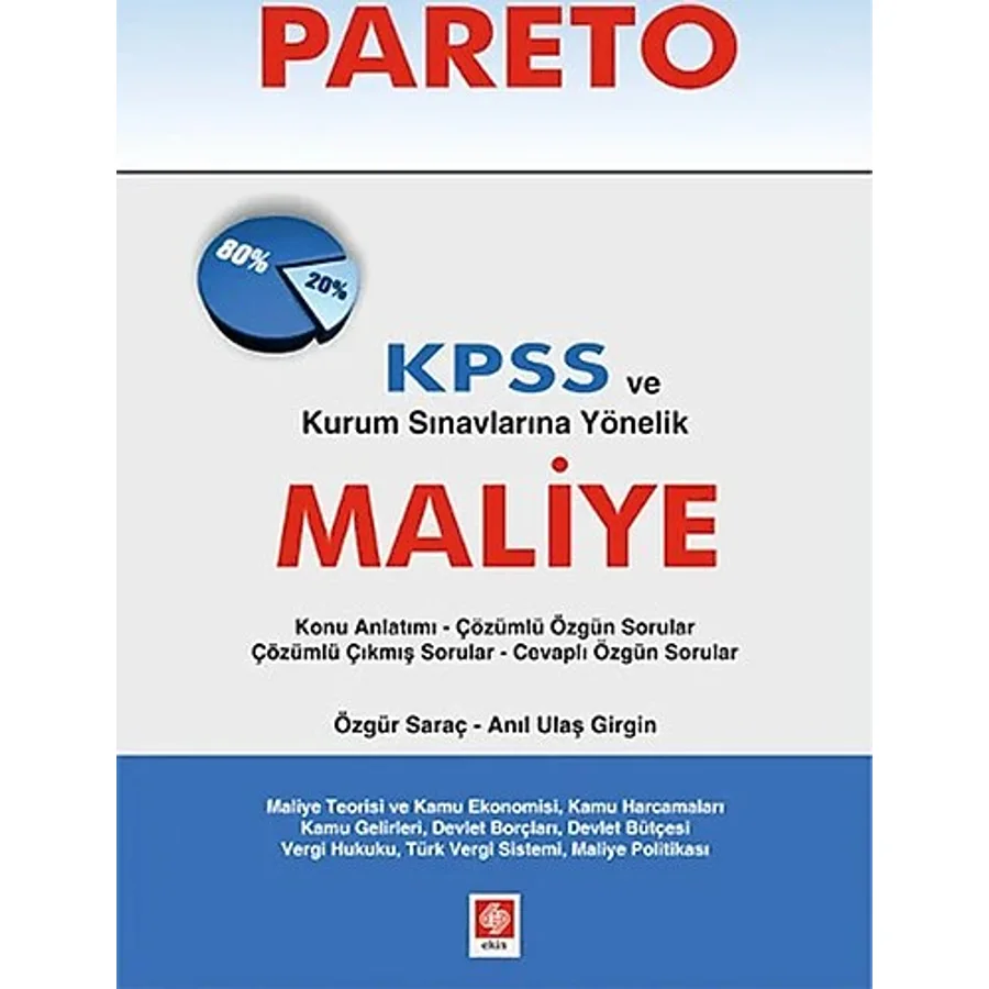 Pareto KPSS ve Kurum Sınavlarına Yönelik Maliye