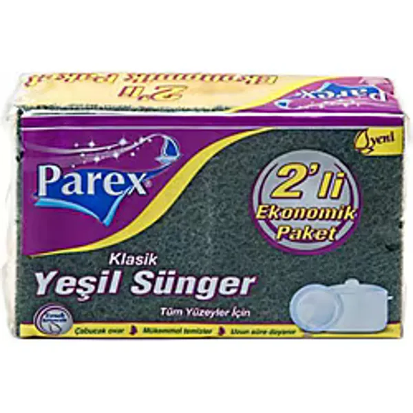 Parex 2'li Klasik Oluklu Bulaşık Süngeri