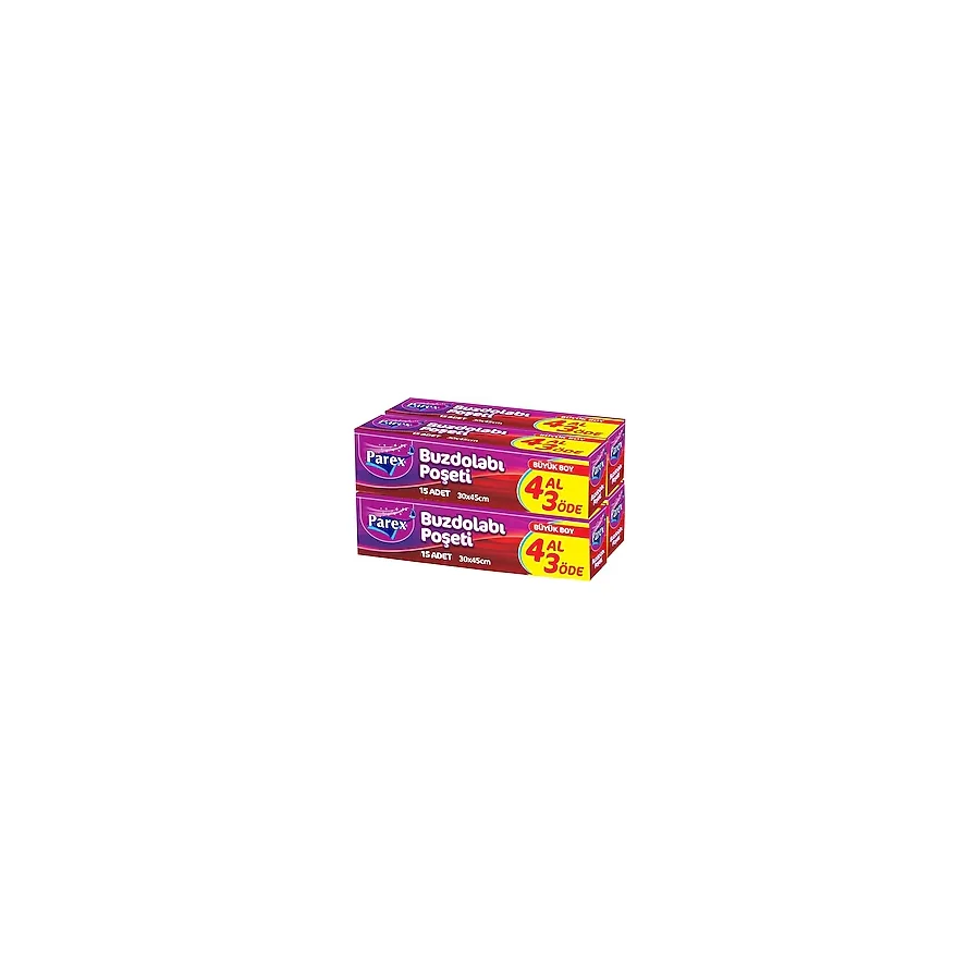 Parex Büyük Boy Buzdolabı Poşeti 4x15'li