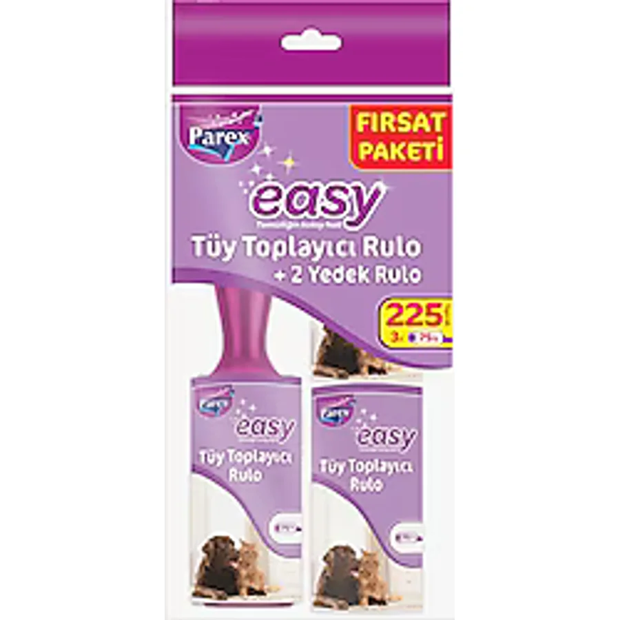 Parex Easy Tüy Toplayıcı Rulo + 2 Yedek Rulo 225'li