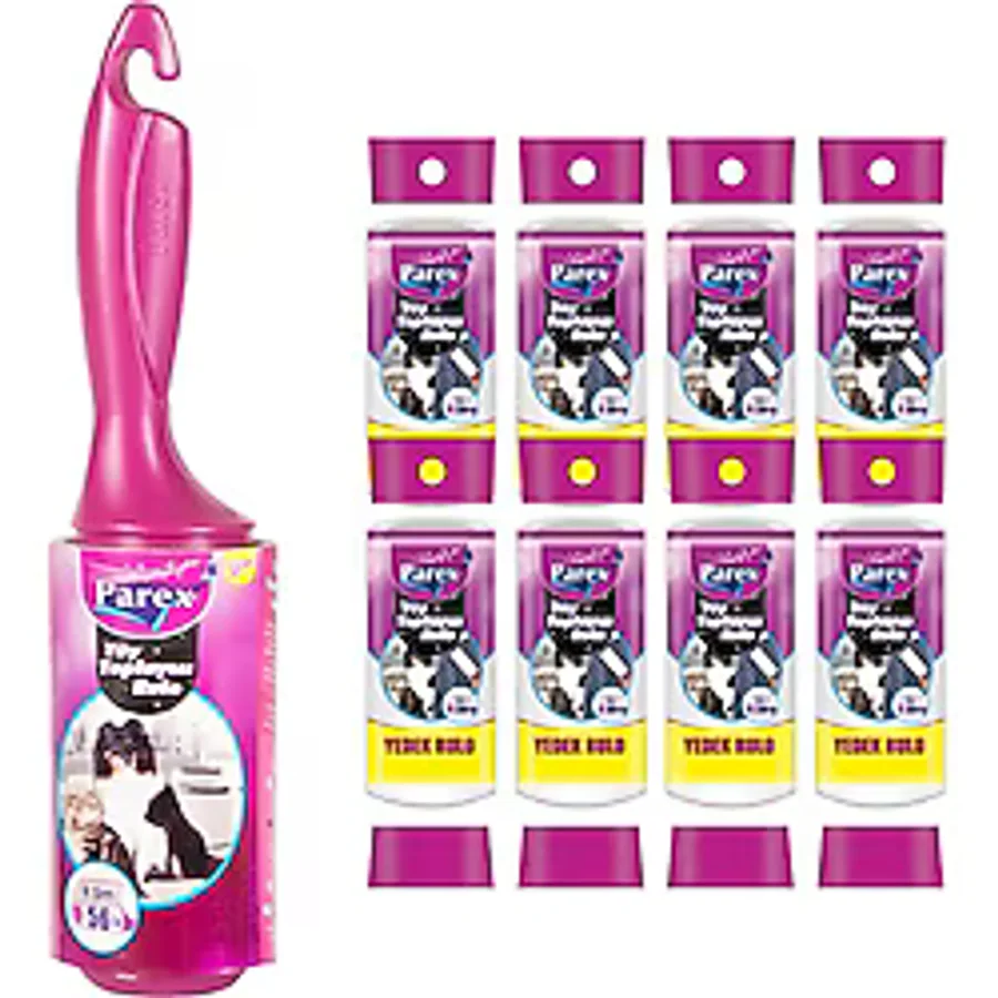 Parex Premium Tüy Toplayıcı Rulo 48 Yaprak + 8 Adet Yedek Rulo 30 Yaprak