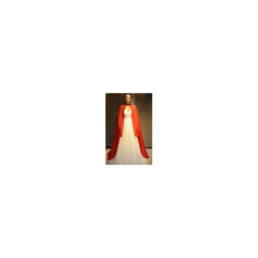 paris in paris KIRMIZI KENARLARI SİM DETAYLI PELERİN KAFTAN-BİNDALLI-GELİNLİK ÜSTÜ KAFTAN