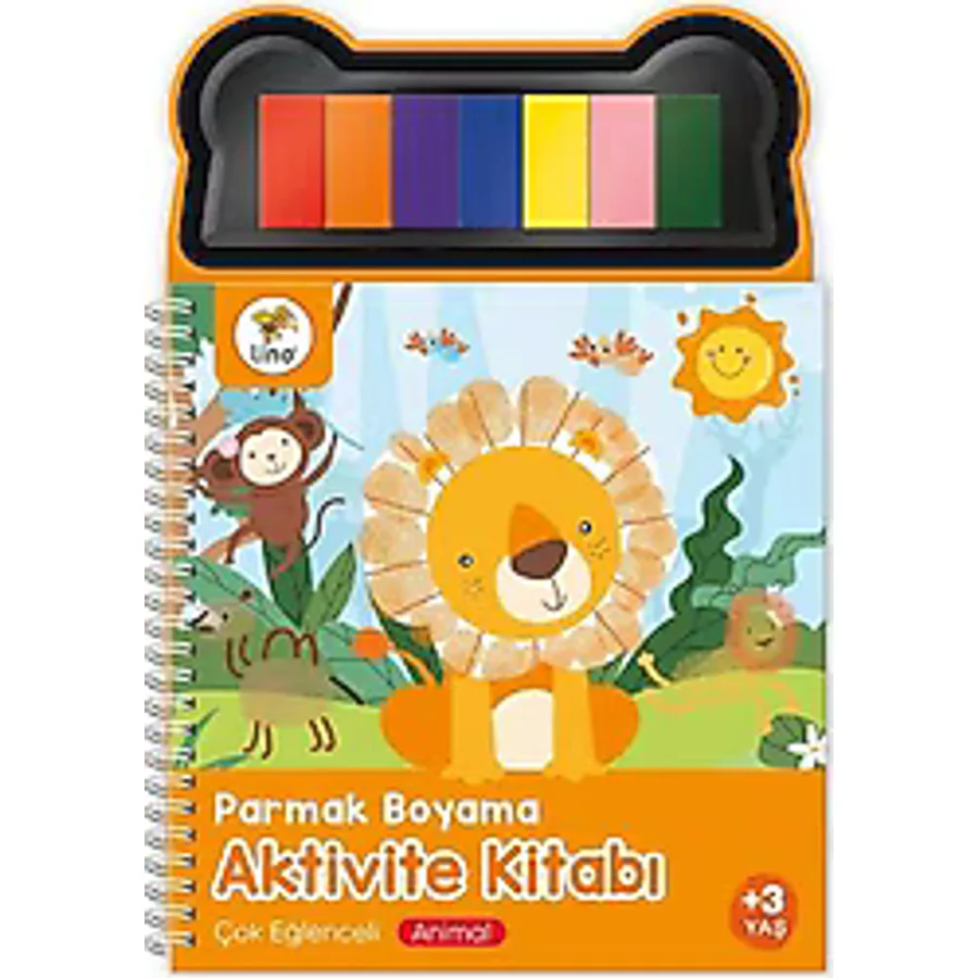 Parmak Boyama Aktivite Kitabı - Hayvanlar - Kolektif
