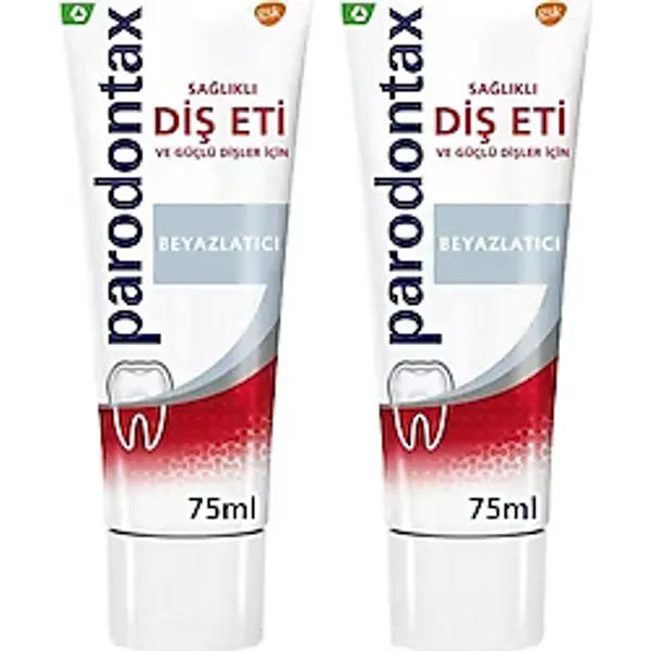 Parodontax Beyazlatıcı 75 ml 2 Adet Florürlü Diş Macunu