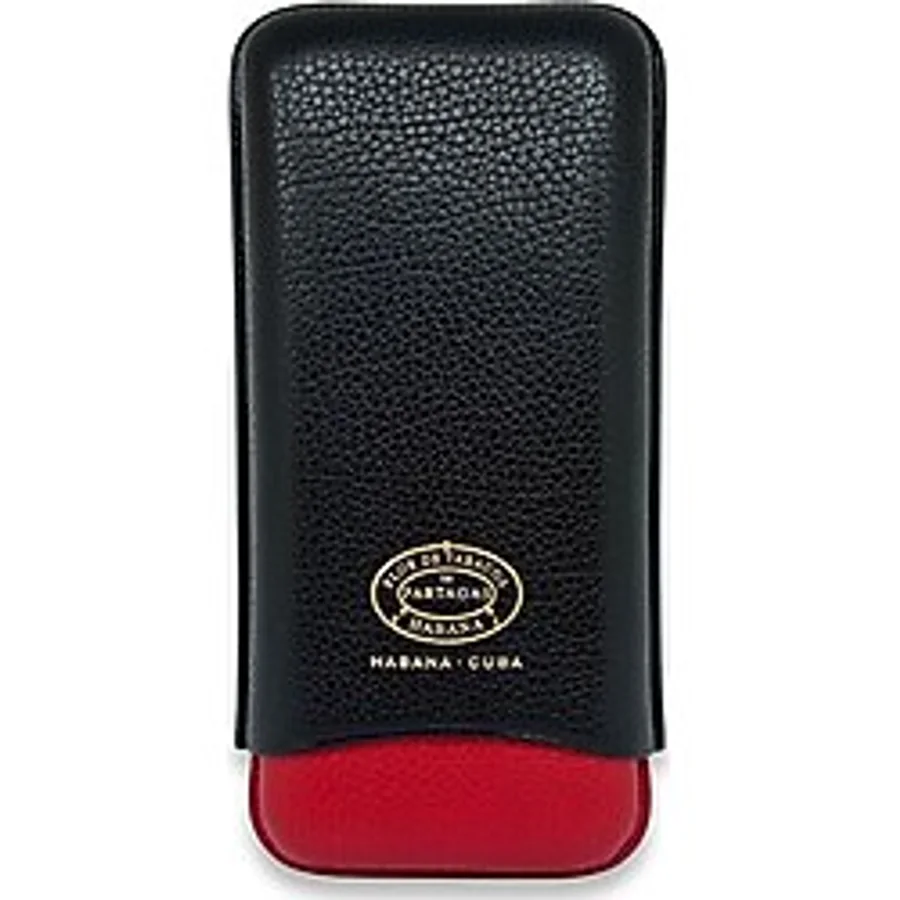 Partagas Series Deri Puro Kılıfı 3lü Kırmızı/Siyah (64Ring)