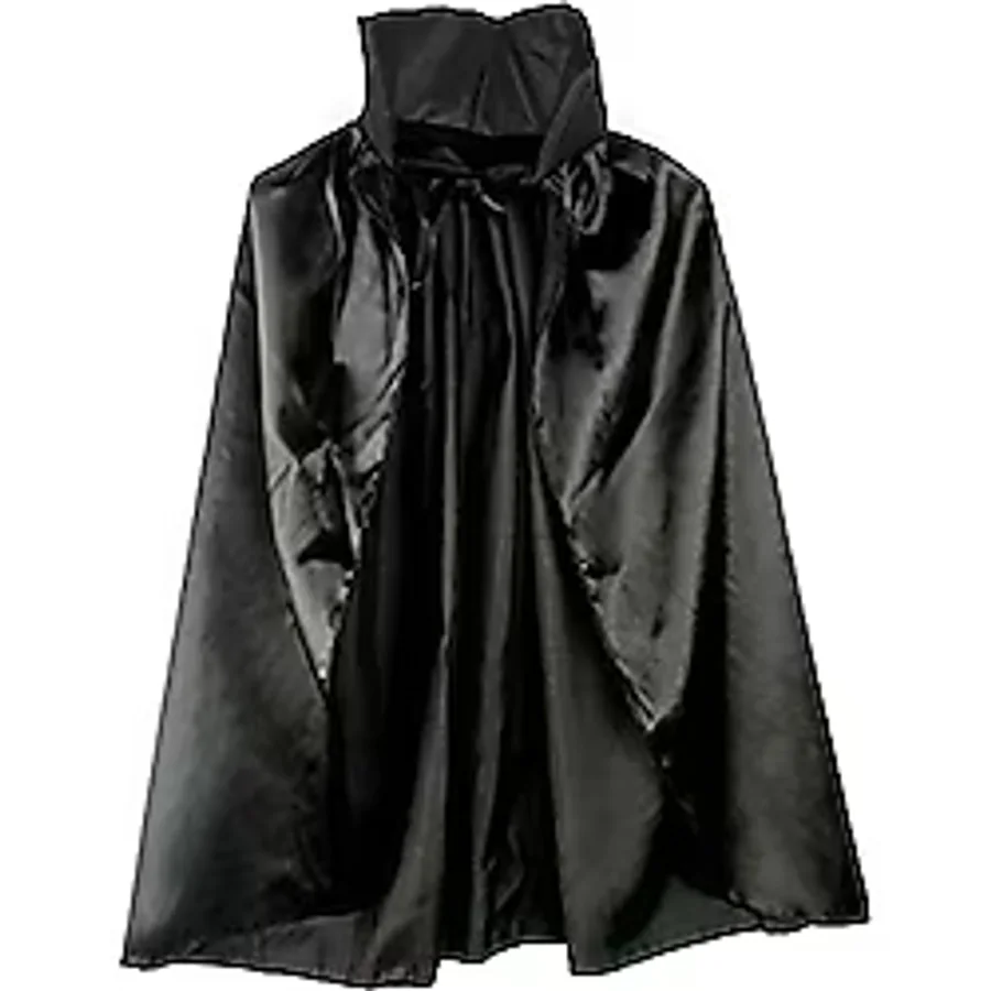 Parti Aksesuar Siyah Renk Yakalı Halloween Pelerini 90 cm