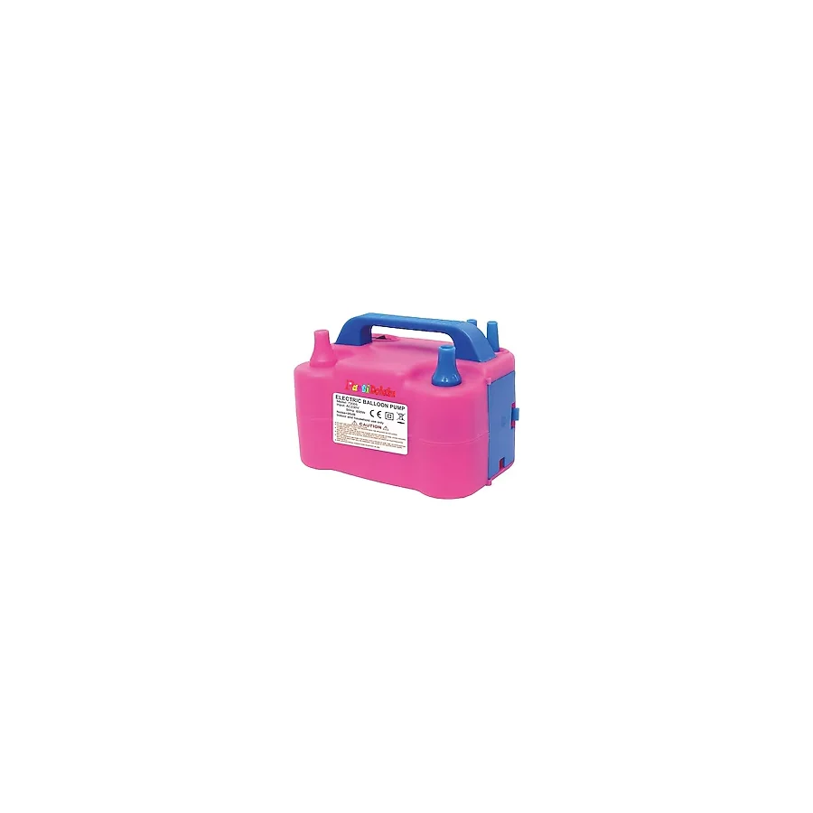 Parti dolabı Çift Çıkışlı Balon Şişirme Makinası, Elektrikli Balon Pompası 73005 Pembe Mavi